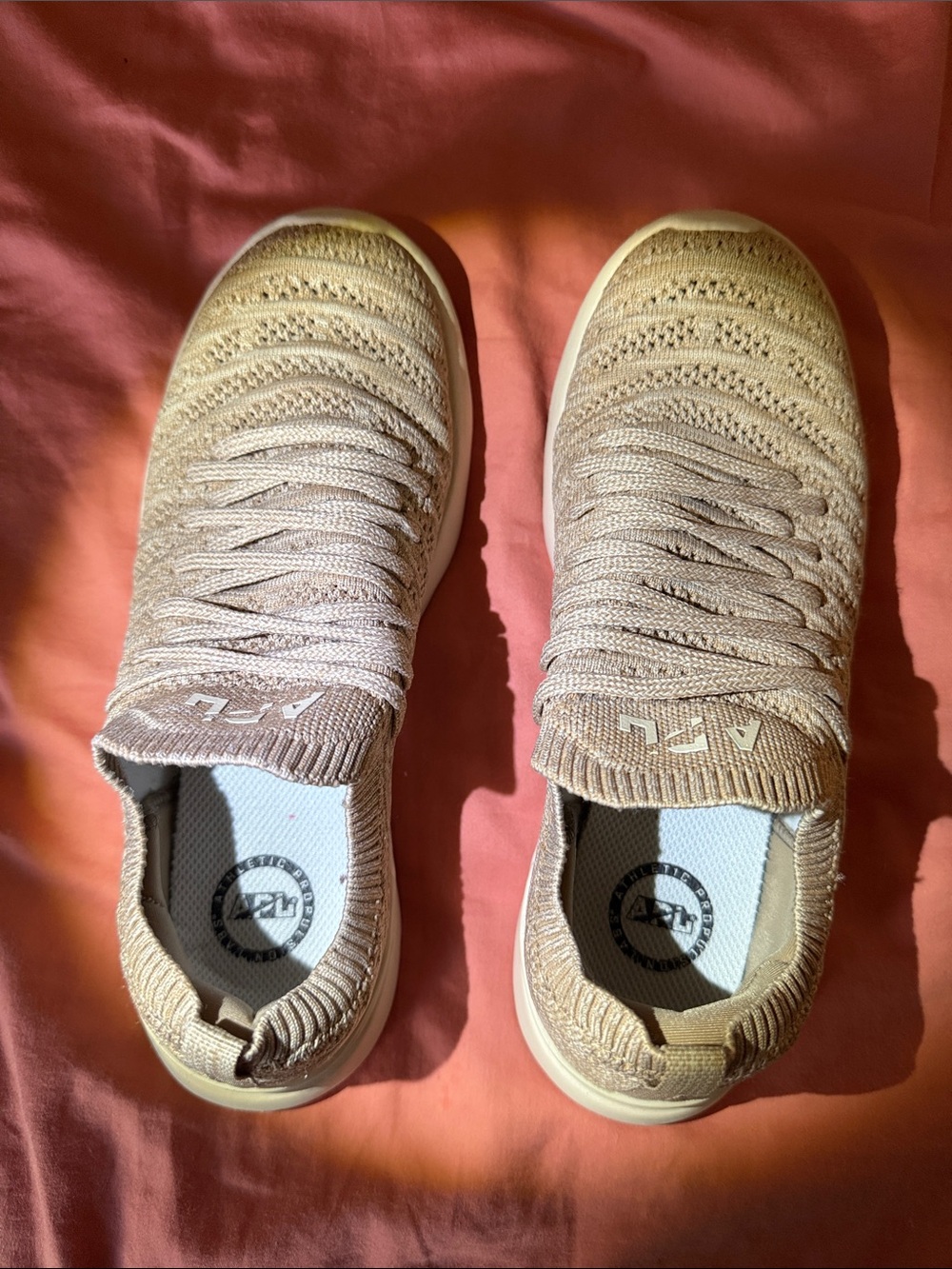 APL Knit Slip-On Sneakers in Beige US7.5